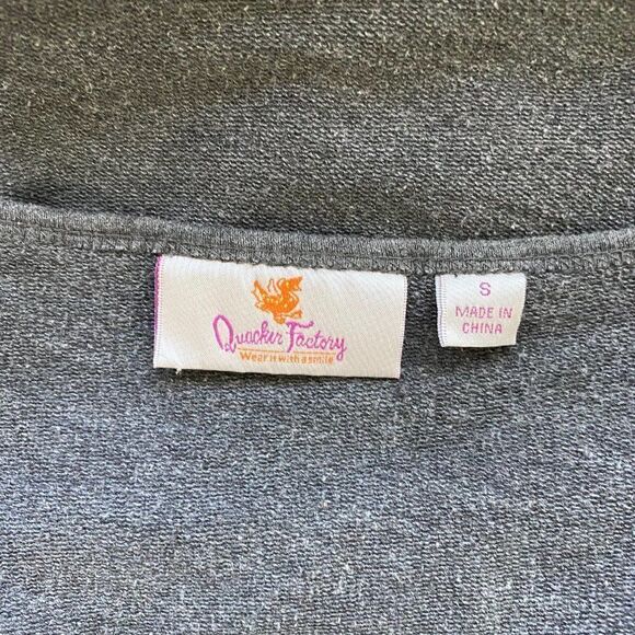 Quaker Factory  Embellished Gray Sweater SZ S - Picture 8 of 10